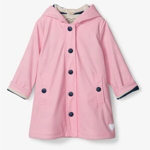 Hatley Pink Waterproof Splash Jacket Girls Size 2 Raincoat Hooded